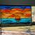 Handcrafted stained glass sunset 2 thumbnail