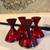 Set of 4 Antique Art Deco Paden City Depression Era Ruby Red Cocktail 11 thumbnail