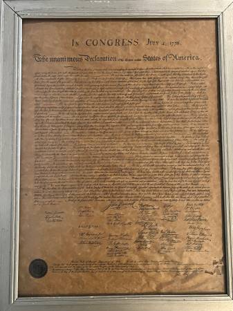 1902 Declaration of Independence! 1