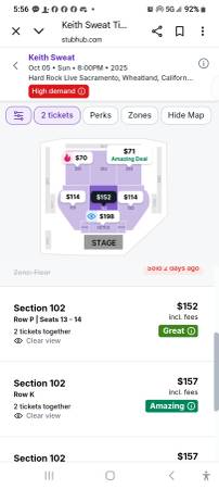 KIETH SWEAT 2 TICKETS 1