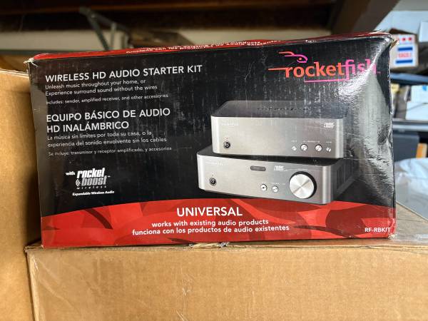 Rocketfish RF-RBKIT Wireless HD Audio Starter Kit Sender & Receiver Tested Works 1