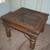 VINTAGE RUSTIC STYLE HEAVY OAK and IRON SIDE END TABLE 2 thumbnail