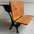 Antique Cast Iron School Desk and Bench (2 pcs) 6 thumbnail
