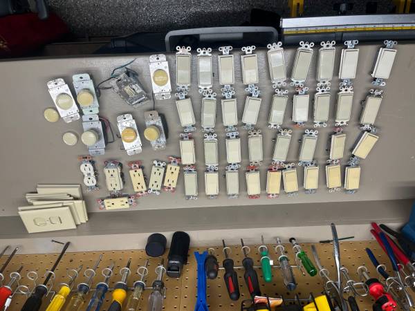 Electrical switches, outlets, dimmers, cover plates 1