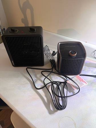 Two electric heaters 1