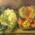 Delightful Antique Painting: Harvest Still-Life with 3 Mice 3 thumbnail