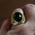 Synthetic Emerald / Green Stone Ring 2 thumbnail
