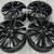 20" 20x8 DODGE DURANGO SATIN BLACK WHEELS RIMS 2011-2013 FULLSET OF (4 2 thumbnail