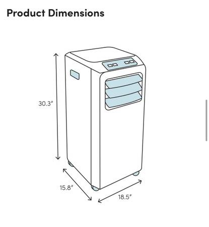 Como nuevo aire acondicionado portátil y unidad de calefacción de 14000 BTU!! - $299 (San Diego, Normal Heights)63471472993283122