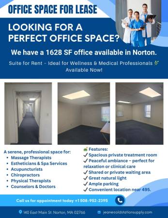 $2,975 / 1628ft2 - Espacio de Oficina en Alquiler - ¡Disponible Ahora! (Norton)63699256215553122