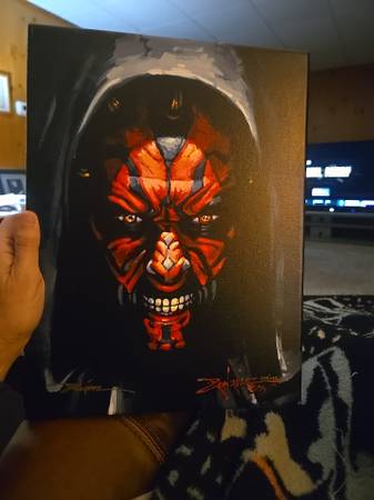 Limited edition Darth Maul canvas wall art 1
