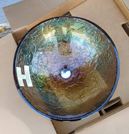 New in the box 16-in vessel sink 1