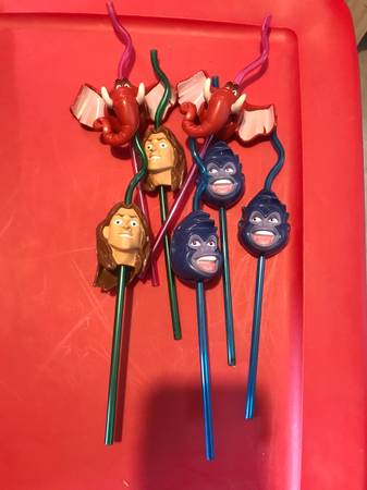 1999 McDonald's Disney's Tarzan Tantor Terk Sound Straws 1
