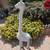 5ft GIRAFFE Vtg "Hollywood Regency" white Wicker Rattan Planter Statue Sculpture 1 thumbnail