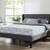 Brand New Queen Upholstered Platform Bed Frame w/ Wingback Headboard 2 thumbnail