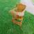 Birdseye maple wood folding doll high chair 1 thumbnail