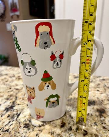 REDUCED! Super Cute Tall Ceramic St. Nicholas Square “Dear Santa, I Want All T 1