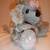 Plush Poodle Dog Hand Puppet Gray Swirly Fur Embroidered Eyes 7 thumbnail