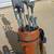 9 GOLF CLUBS, BAG, AND 2-WHEEL CART COMBO SET 2 thumbnail