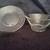 Vintage Glass Etched Bowl with Matching Saucer 3 thumbnail