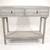 Grey Wood Console w/2 Drawers & Lucite Hardware 1 thumbnail