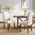 UPHOLSTERED LINEN DINING CHAIRS (2) 6 thumbnail