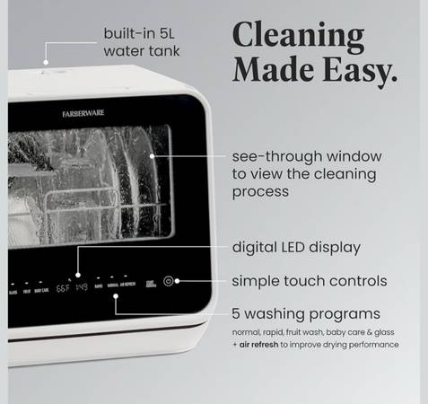 NEW Farberware Portable Dishwasher 1