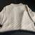 CAbi Sweater Socialite Open Front 3/4 Sleeve Ivory/Black Trim Large 5 thumbnail