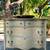 Refinished serpentine antique eye-bird maple dresser on casters 4 thumbnail