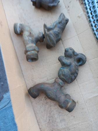 2 old outside brass faucet 1