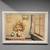 Vintage Signed Framed Oil Painting Flower Vase Near a Window 1 thumbnail