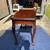 Vintage Waterside Oxford Cherry Claw Foot Flip Top Game / Console Table 3 thumbnail