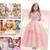 Princess Sequins Mesh Outfits with Crown and Wand Kids Size 10 - Pink 5 thumbnail