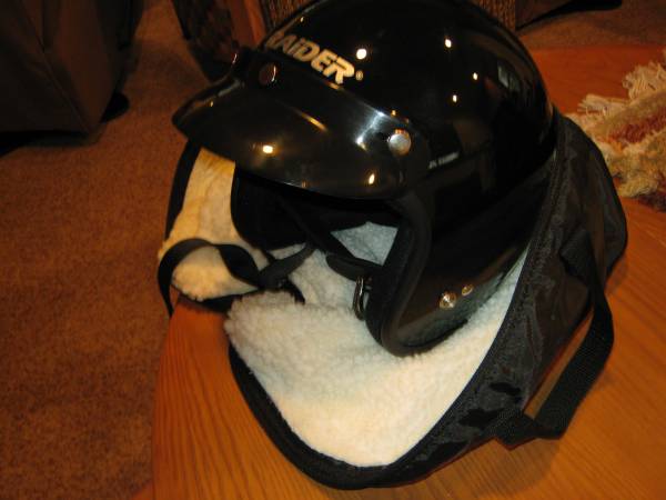 Helmet - Snowmobile or Motorcycle open face size 2XL Raider Brand with 1