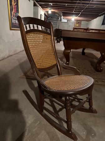 Antique Cane Rocking Chair 1