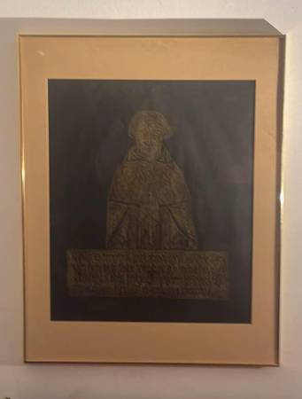 Vintage Framed Etching 1