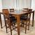 Counter Height Extendable Dining Table & 5 Chairs READ DESCRIPTION & S 19 thumbnail