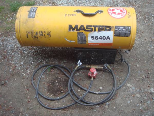 120V portable large propane shop/garage space heater 375,000 BTU 1