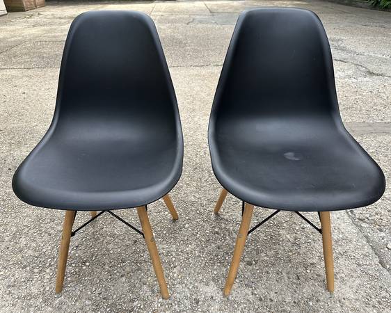 2 Molded "Eiffel" Side Chairs 1