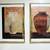 Set of Two Modern Vase Gold Framed Art, Glass, 42" x 28" 1 thumbnail