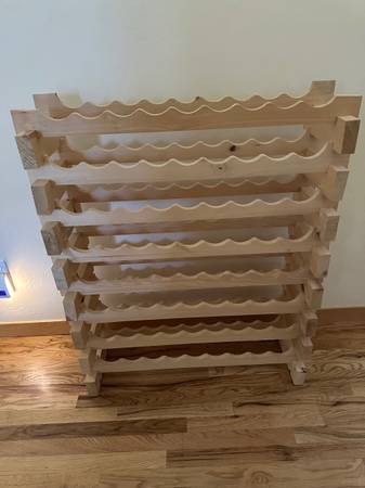 Solid wood wine rack 1