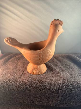 Terracotta Chicken Tealight Candle Holder 1