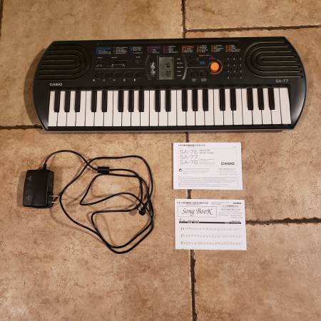 Keyboard, Mini Keyboard, Casio SA-77 1