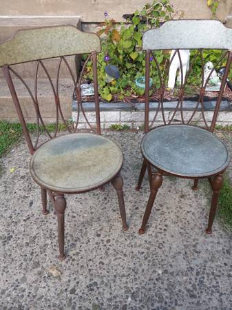 Evergreen Galvanized Bistro Chairs 1