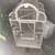 🕊️ Decorative Chalk White Metal Bird Cage with Wooden Bird Accent 5 thumbnail