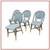 Serena & Lily Chevron Riviera Side Bistro Chairs, Set Of Four 1 thumbnail