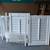 Two Custom White Inside Louvered Shutters 2 thumbnail