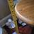 3 piece dining set round table and stools 4 thumbnail