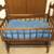 Antique Walnut foot operated rocking cradle 2 thumbnail