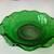 Anchor Hocking Emerald Green Swirl Glass w/ Ruffled Edge Bowl 6.5” 5 thumbnail
